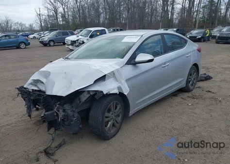 2018 Hyundai Elantra Sel из США, поврежденный, VIN 5NPD84LF1JH244438
